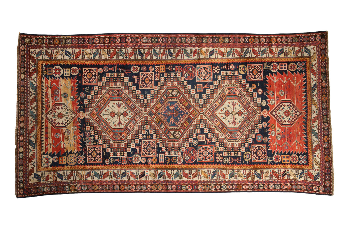 4.5x9 Antique Caucasian Rug Runner by Old New House® - main product image for Resin Society