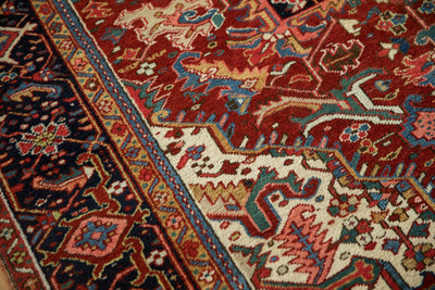 7.5x11 Vintage Heriz Carpet by Old New House® - product image 11 for Resin Society