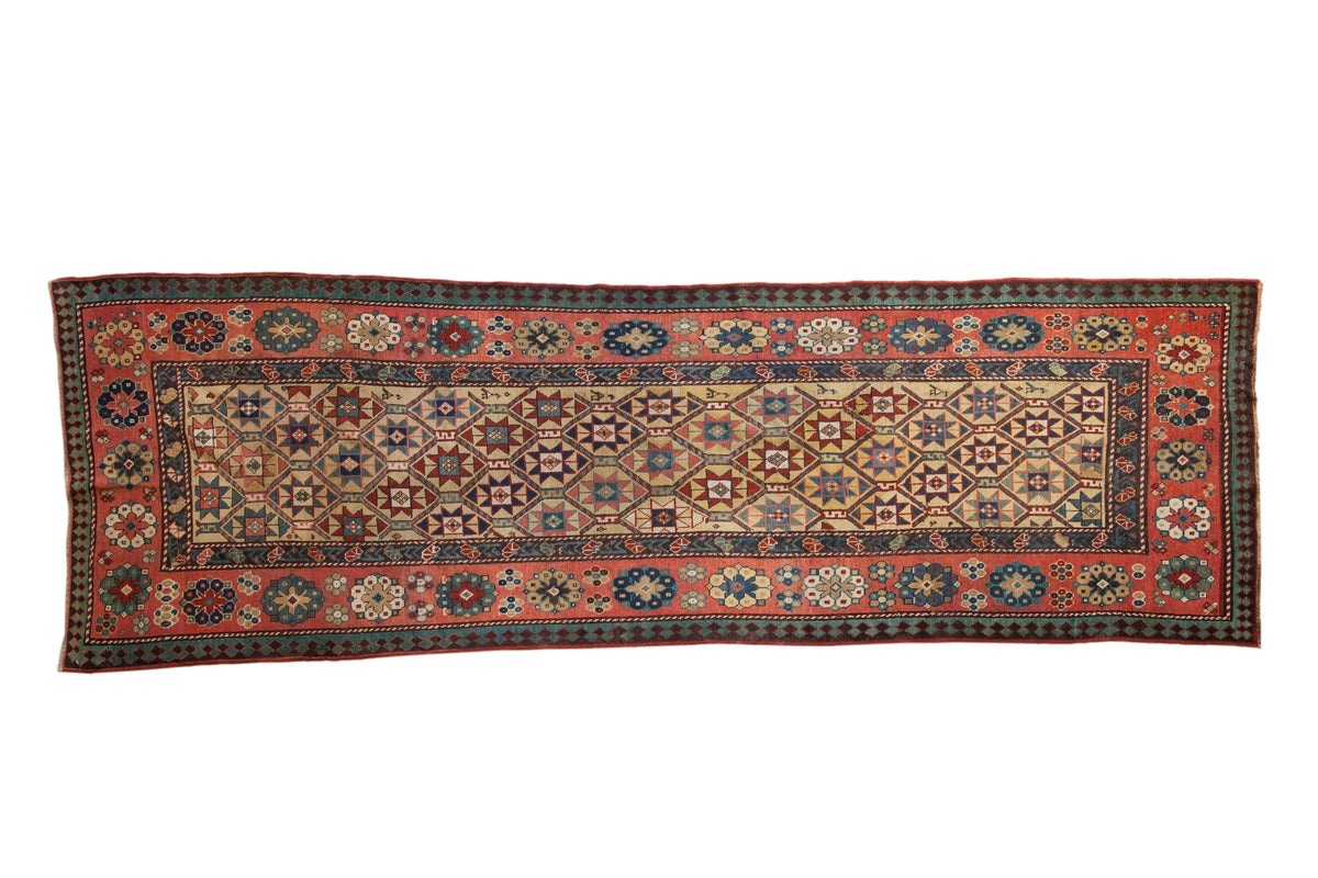 4x11.5 Antique Kazak Rug Runner by Old New House® - main product image for Resin Society