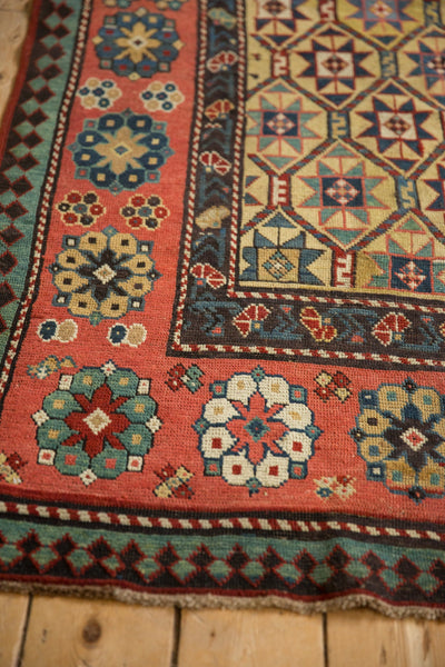 4x11.5 Antique Kazak Rug Runner by Old New House® - product image 5 for Resin Society