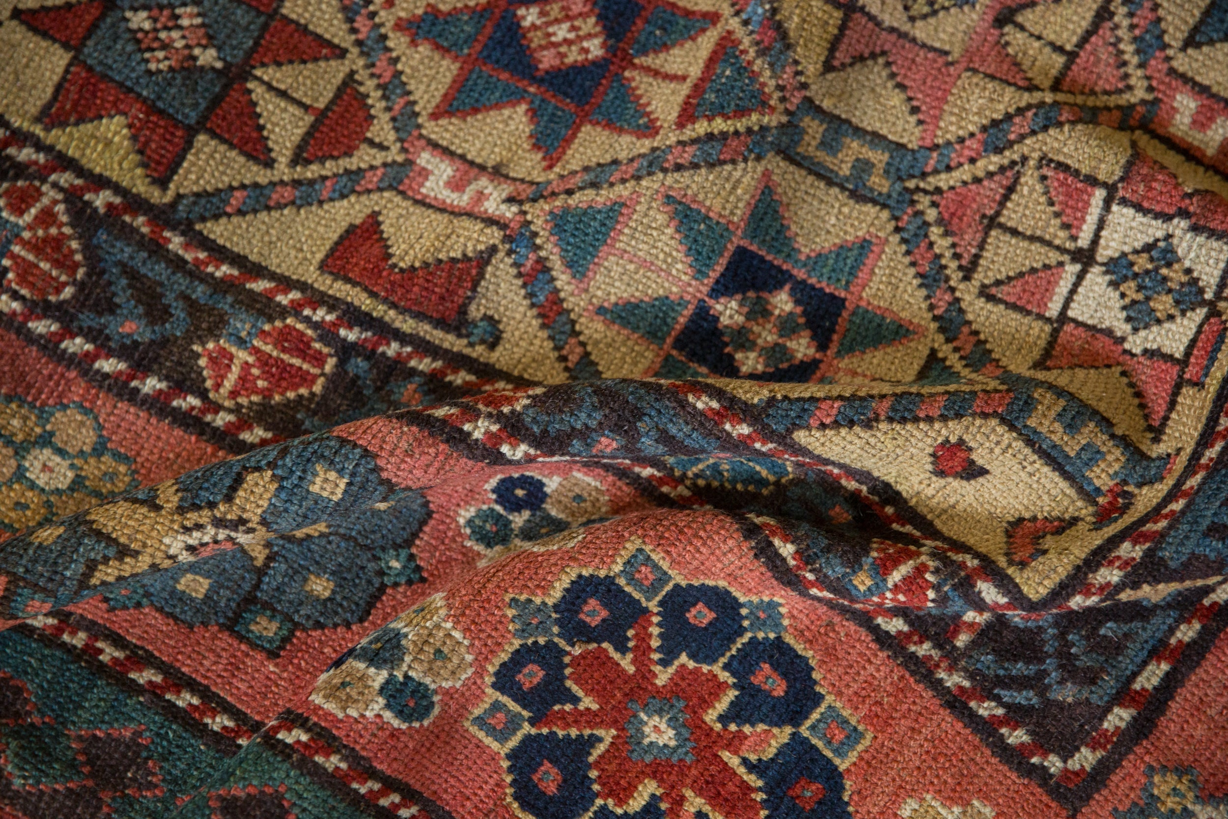 4x11.5 Antique Kazak Rug Runner by Old New House® - product image 10 for Resin Society