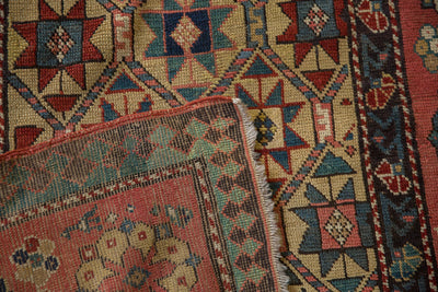 4x11.5 Antique Kazak Rug Runner by Old New House® - product image 11 for Resin Society
