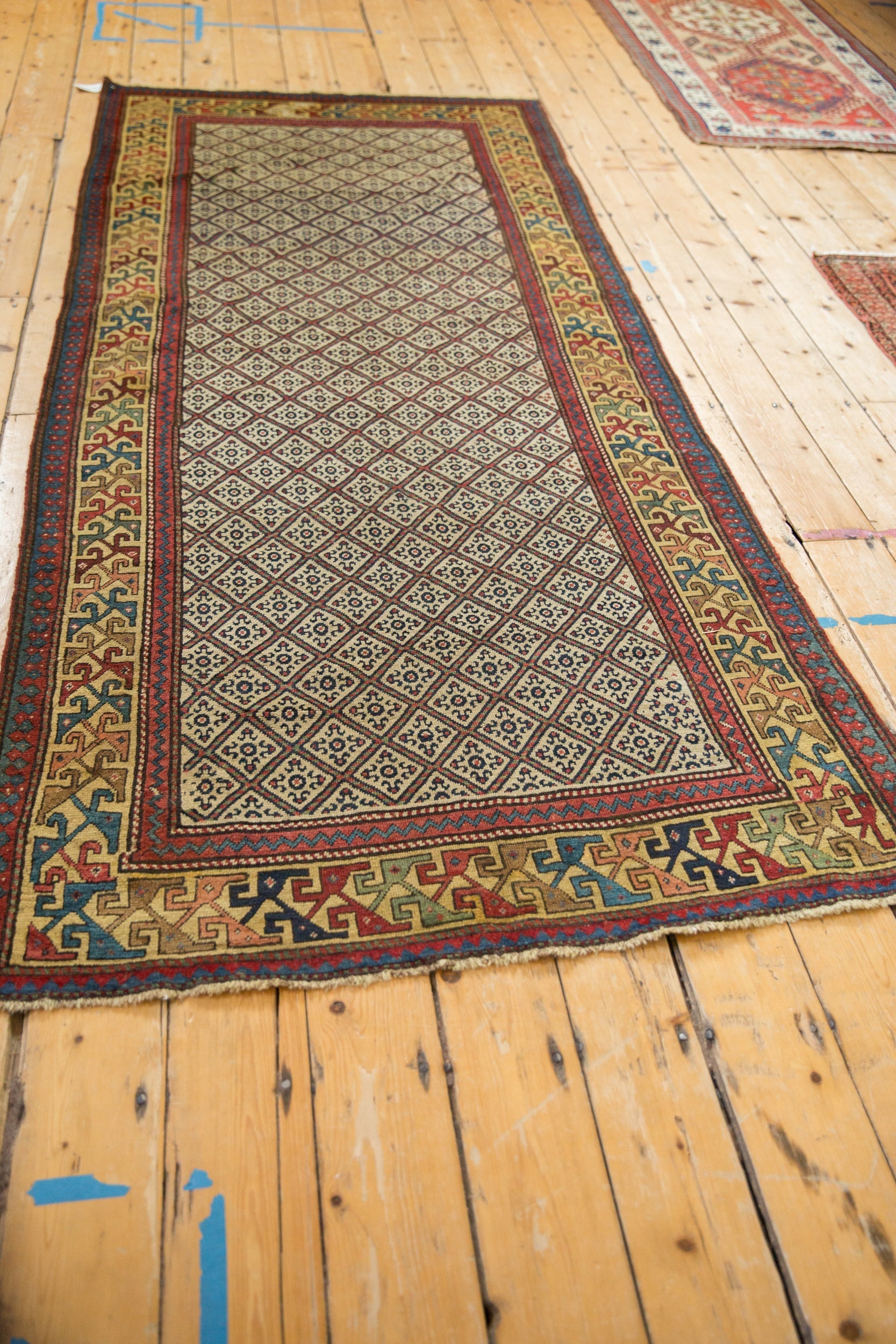 4x9 Antique Caucasian Rug Runner by Old New House® - product image 7 for Resin Society