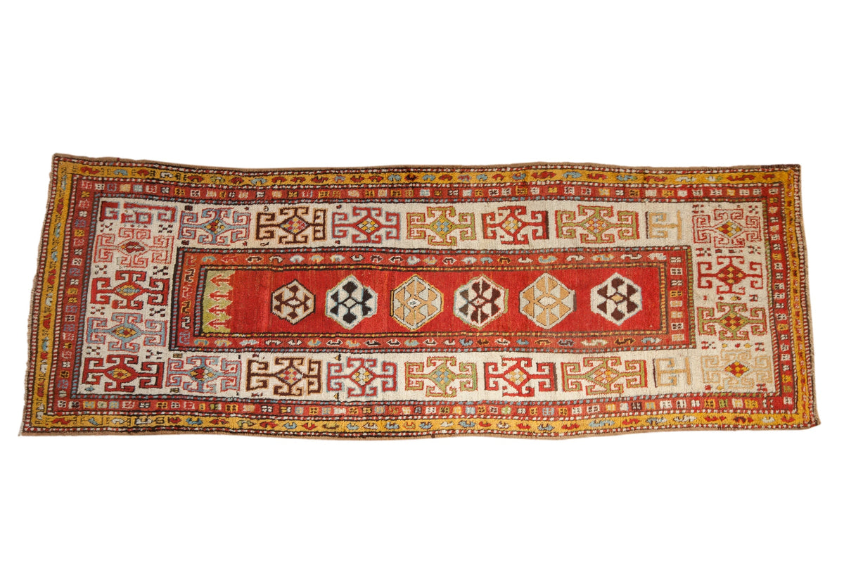 3.5x10 Antique Kazak Rug Runner by Old New House® - main product image for Resin Society