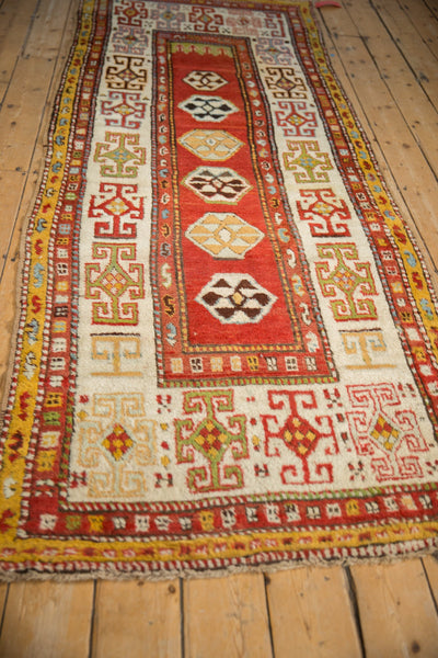 3.5x10 Antique Kazak Rug Runner by Old New House® - product image 4 for Resin Society
