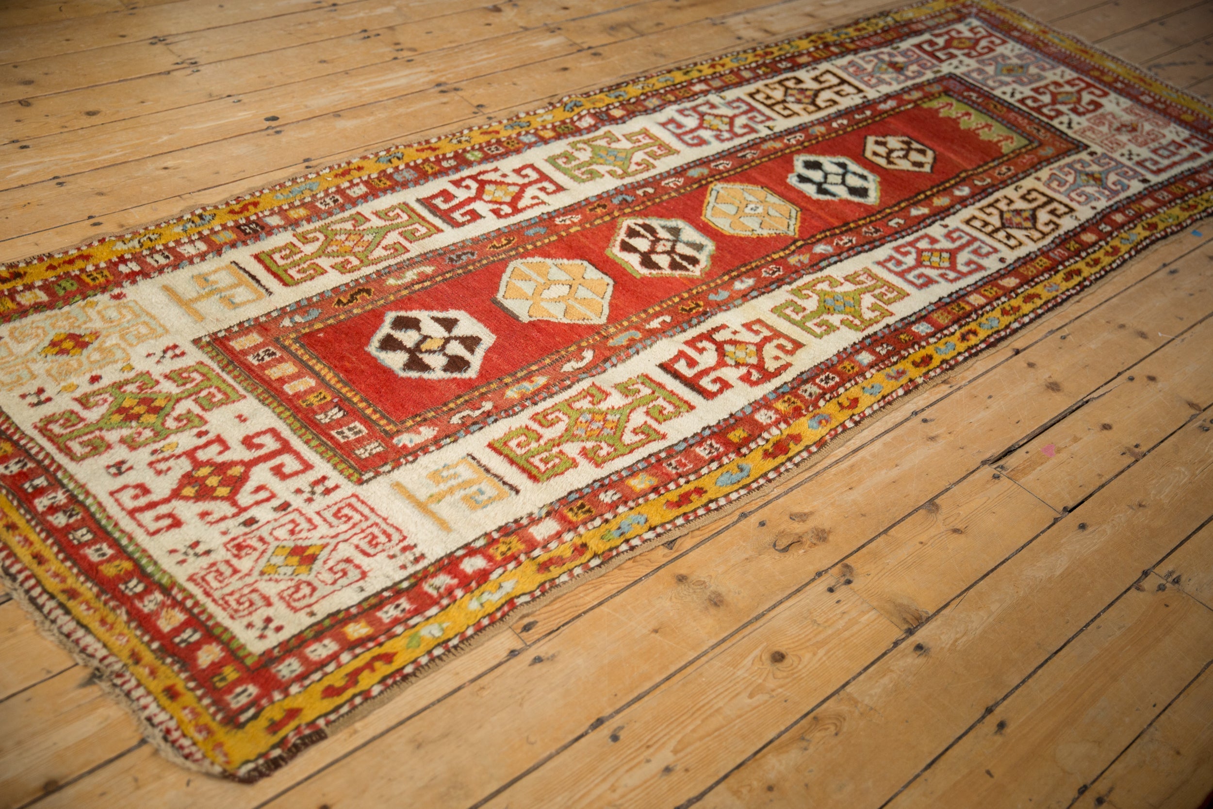 3.5x10 Antique Kazak Rug Runner by Old New House® - product image 6 for Resin Society