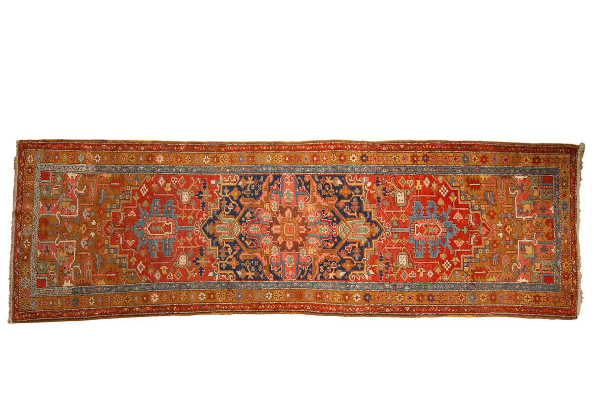 3.5x11 Antique Heriz Rug Runner by Old New House® - main product image for Resin Society