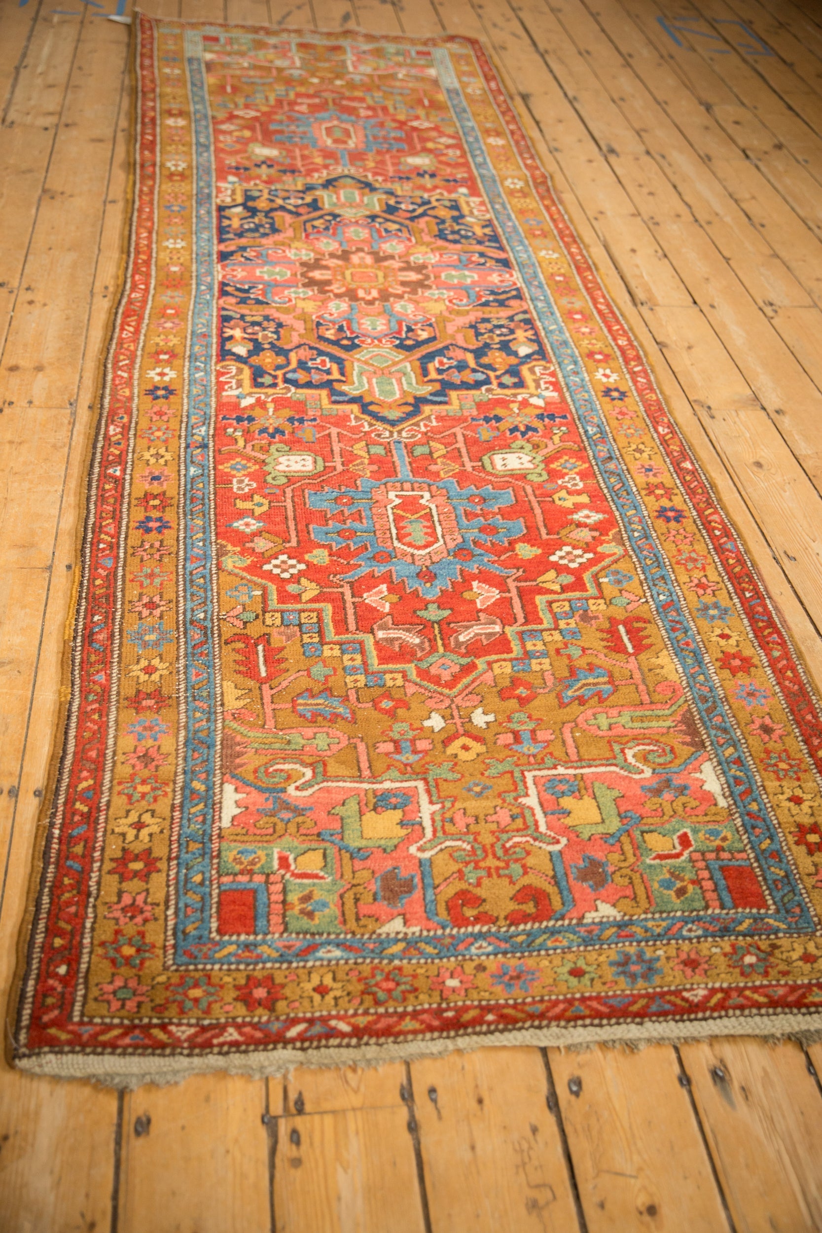 3.5x11 Antique Heriz Rug Runner by Old New House® - product image 3 for Resin Society