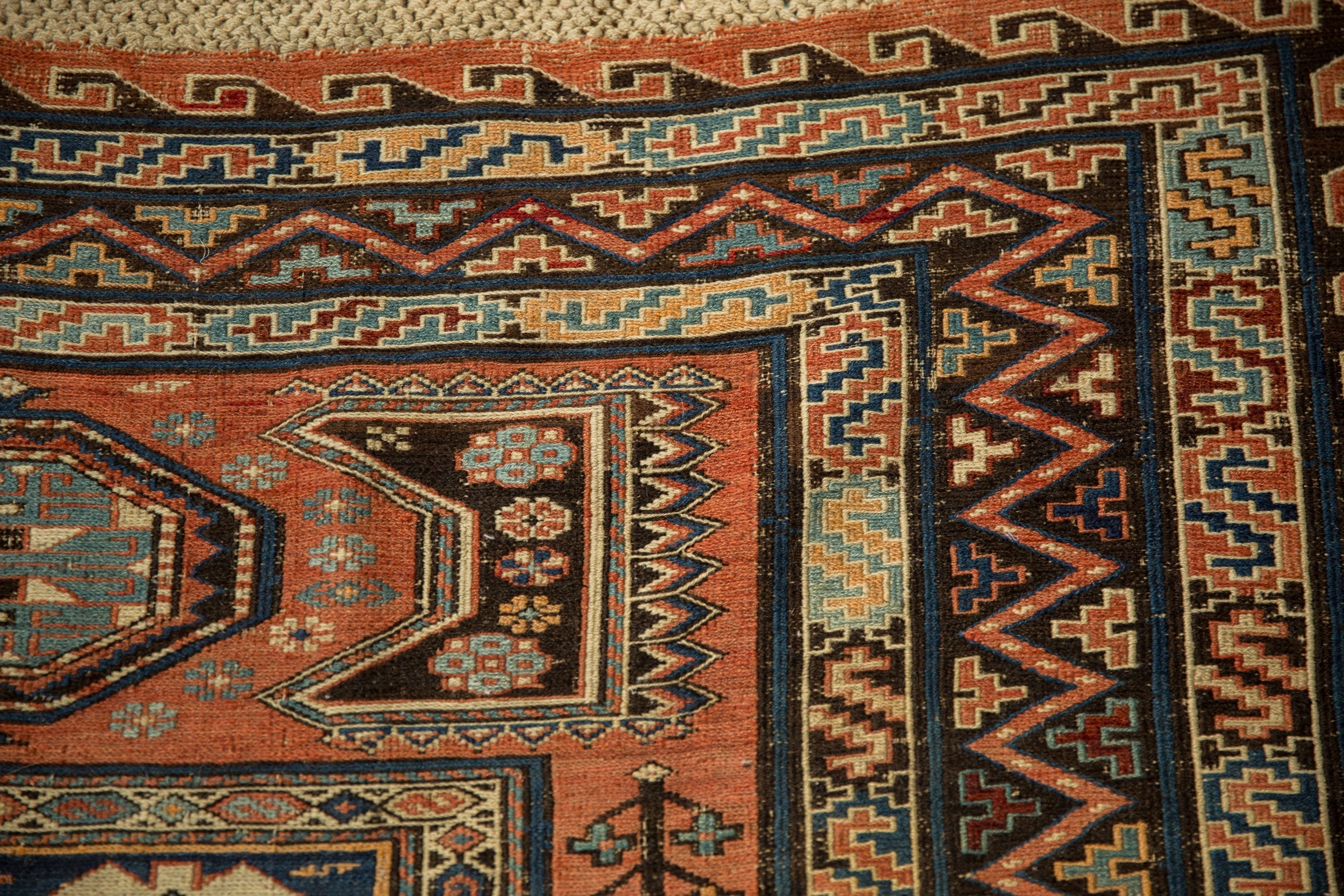 7x10.5 Antique Soumac Design Carpet by Old New House® - product image 3 for Resin Society