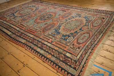 7x10.5 Antique Soumac Design Carpet by Old New House® - product image 5 for Resin Society