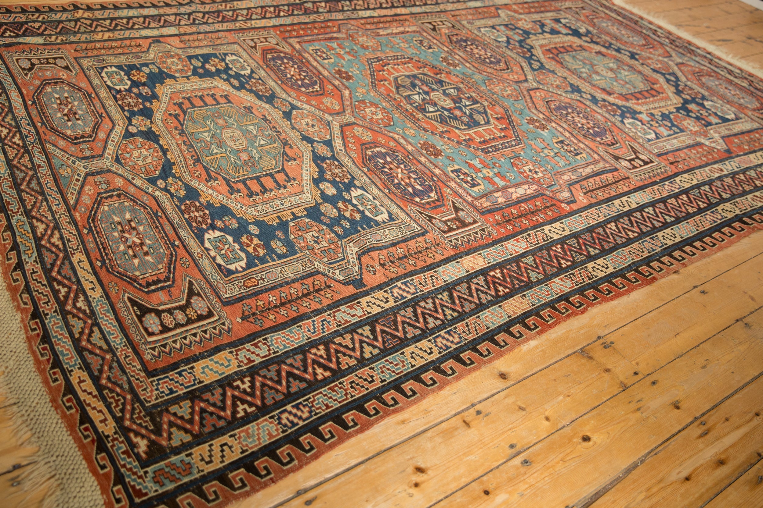 7x10.5 Antique Soumac Design Carpet by Old New House® - product image 7 for Resin Society