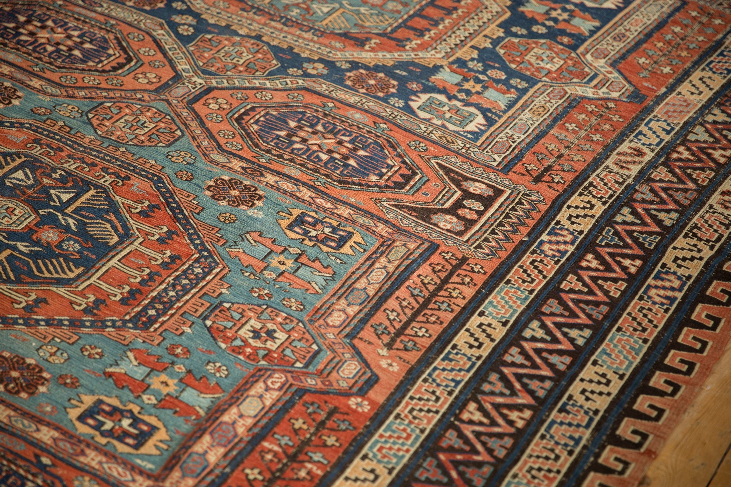 7x10.5 Antique Soumac Design Carpet by Old New House® - product image 8 for Resin Society