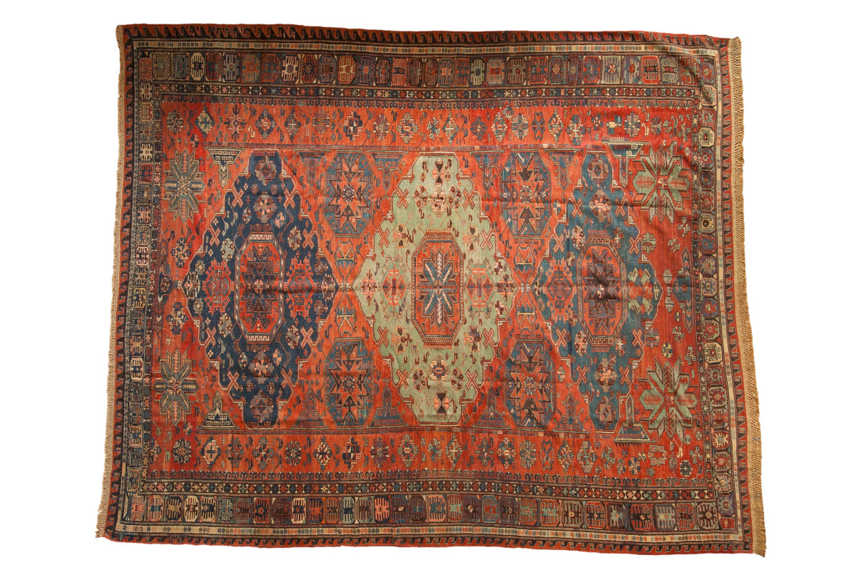 8.5x10.5 Antique Soumac Design Carpet by Old New House® - main product image for Resin Society