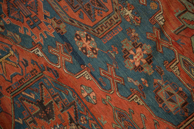 8.5x10.5 Antique Soumac Design Carpet by Old New House® - product image 3 for Resin Society