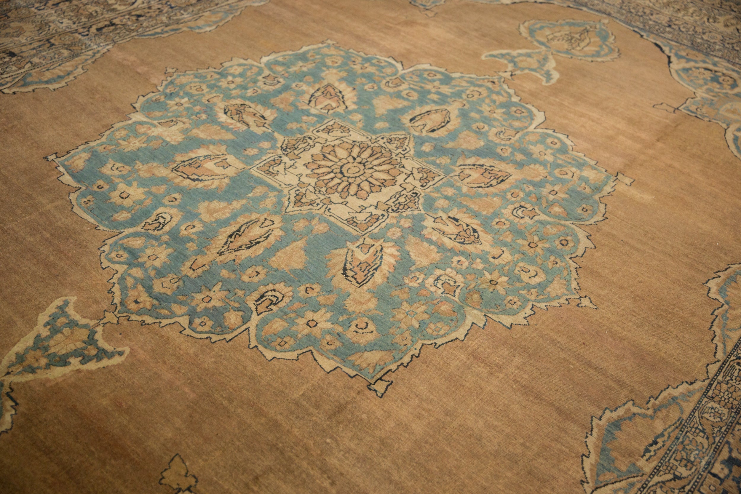 RESERVED 11x14 Antique Tea Washed Kerman Carpet