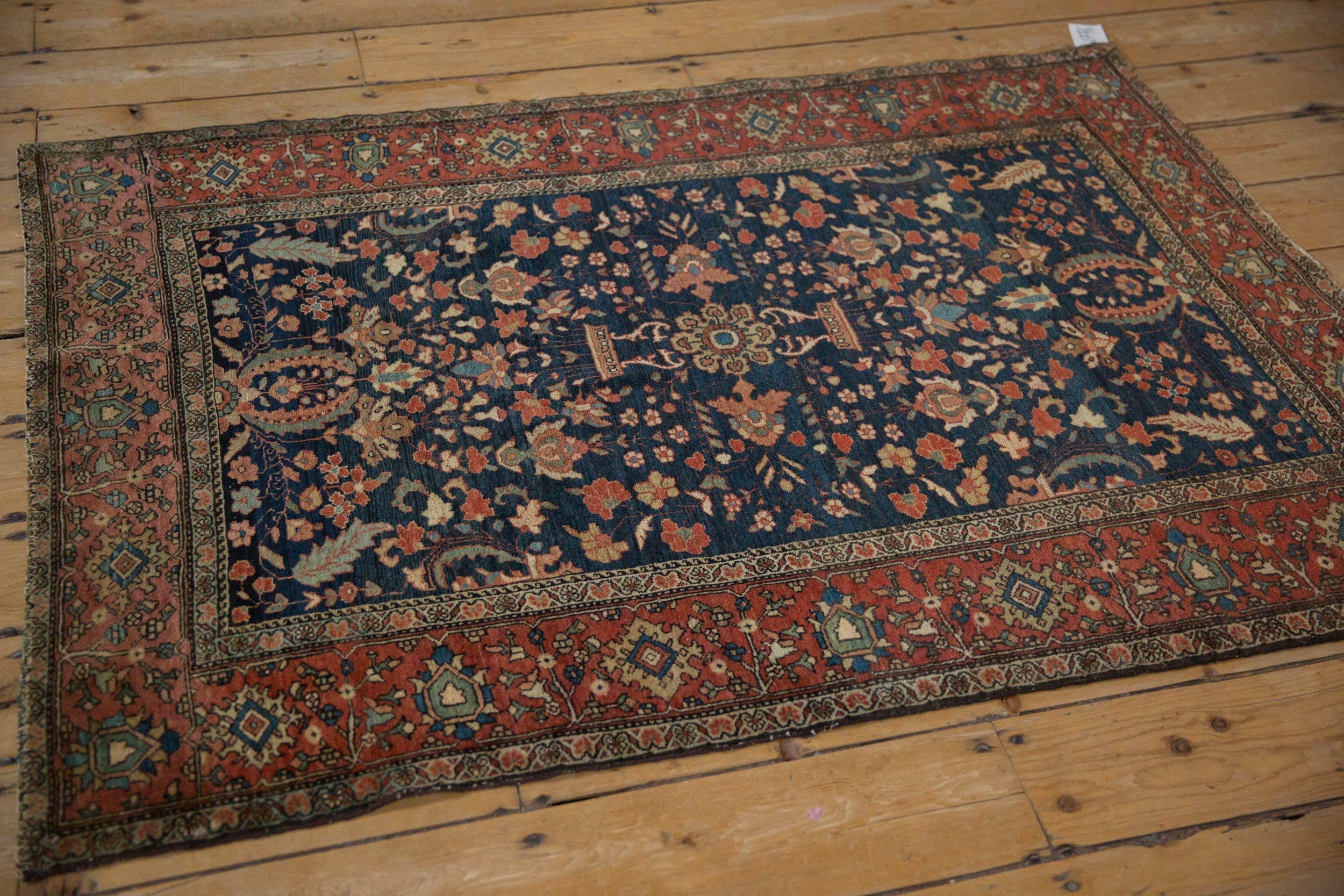3.5x4.5 Antique Farahan Sarouk Square Rug by Old New House® - product image 6 for Resin Society