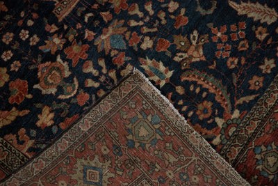 3.5x4.5 Antique Farahan Sarouk Square Rug by Old New House® - product image 10 for Resin Society