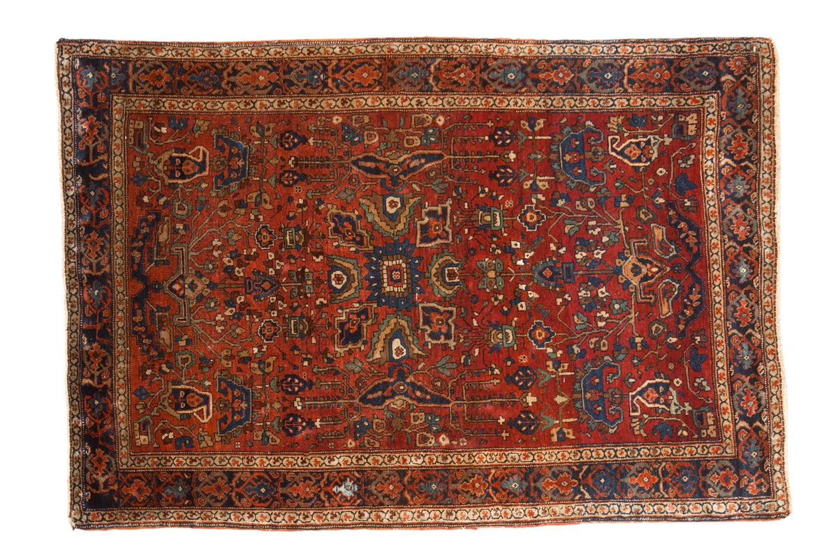 3.5x5 Antique Farahan Sarouk Rug by Old New House® - main product image for Resin Society