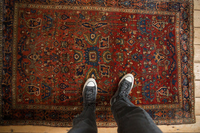 3.5x5 Antique Farahan Sarouk Rug by Old New House® - product image 2 for Resin Society