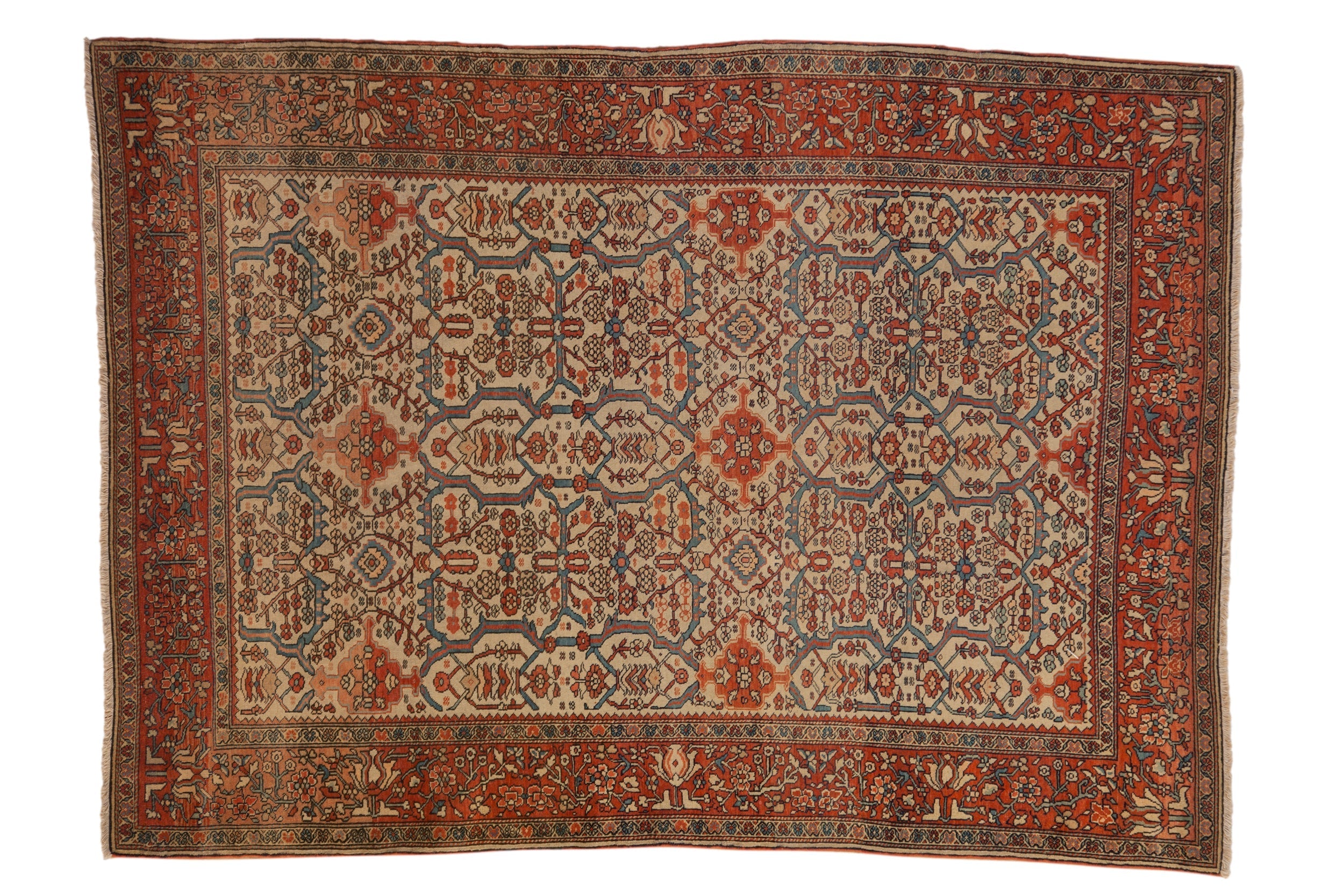 4.5x6 Antique Farahan Sarouk Rug by Old New House® - main product image for Resin Society