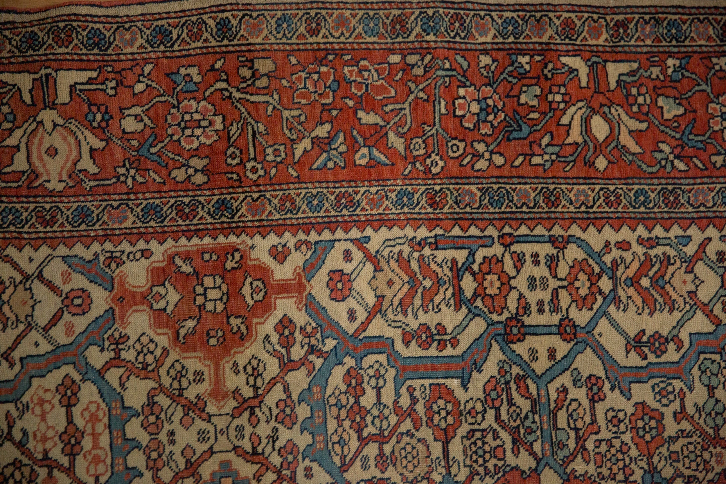 4.5x6 Antique Farahan Sarouk Rug by Old New House® - product image 4 for Resin Society