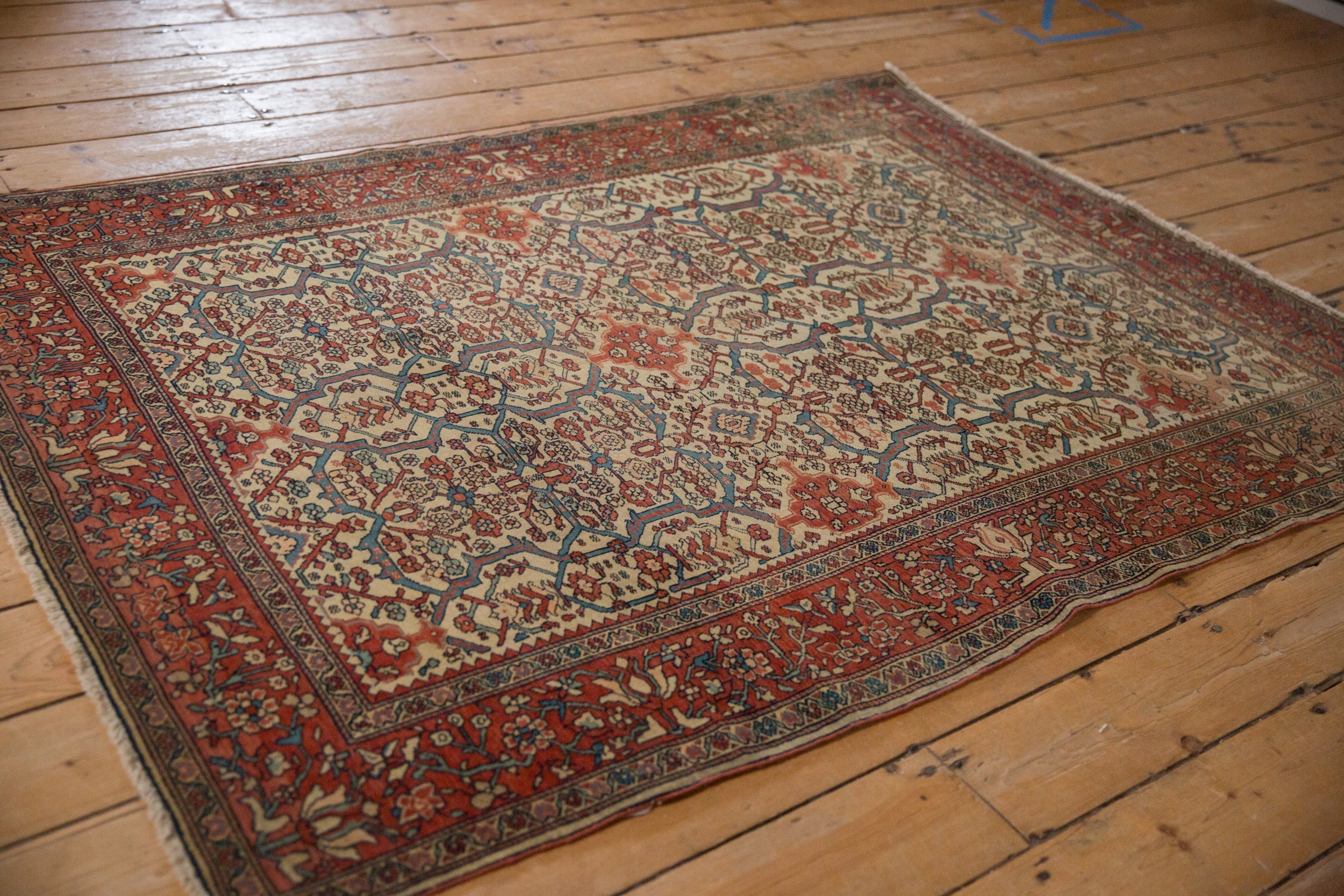 4.5x6 Antique Farahan Sarouk Rug by Old New House® - product image 7 for Resin Society