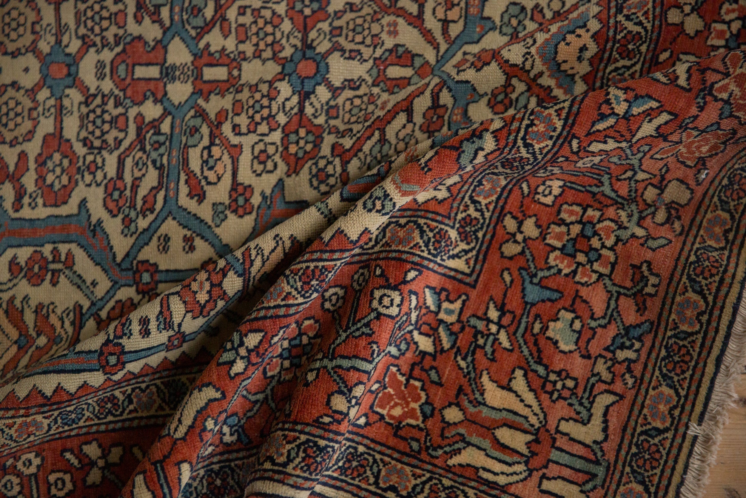 4.5x6 Antique Farahan Sarouk Rug by Old New House® - product image 12 for Resin Society