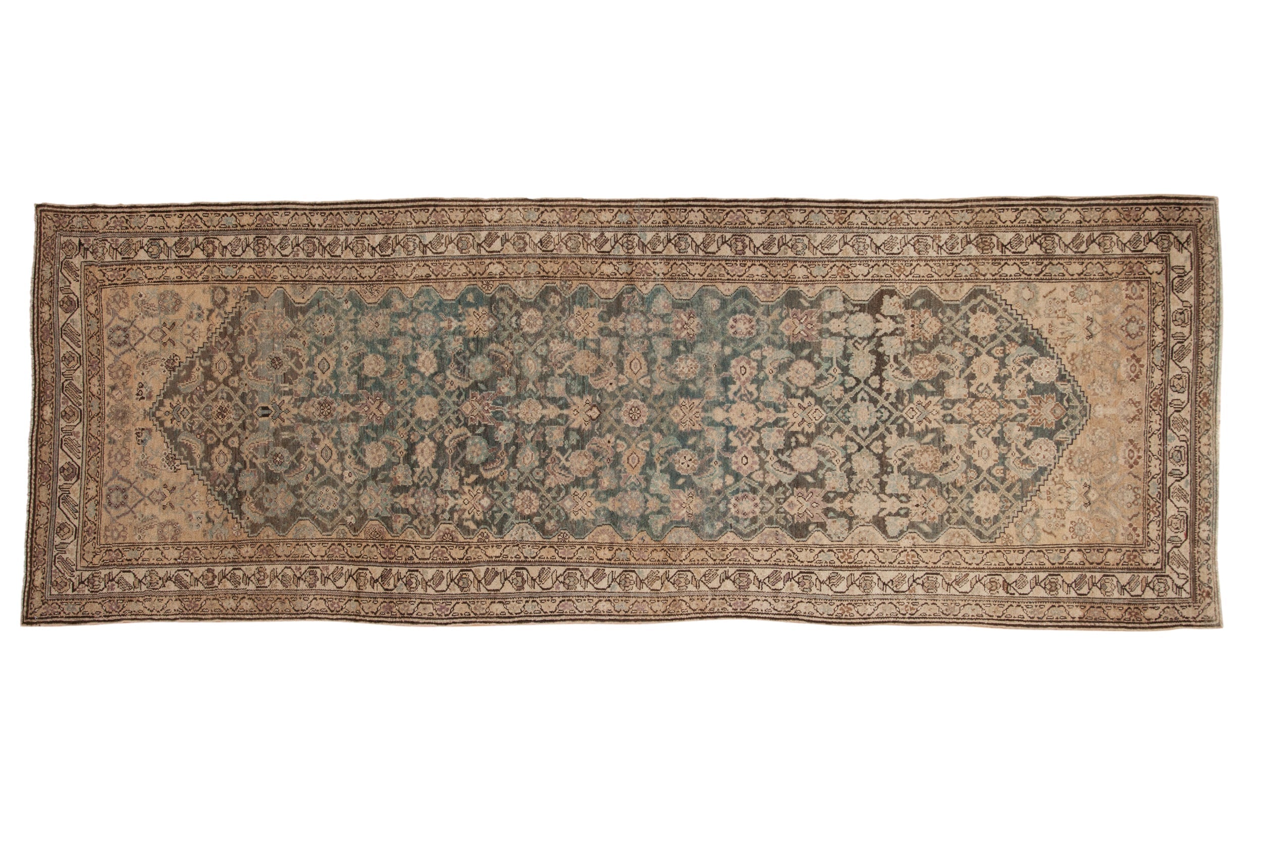 4x11 Vintage Distressed Hamadan Rug Runner by Old New House® - main product image for Resin Society
