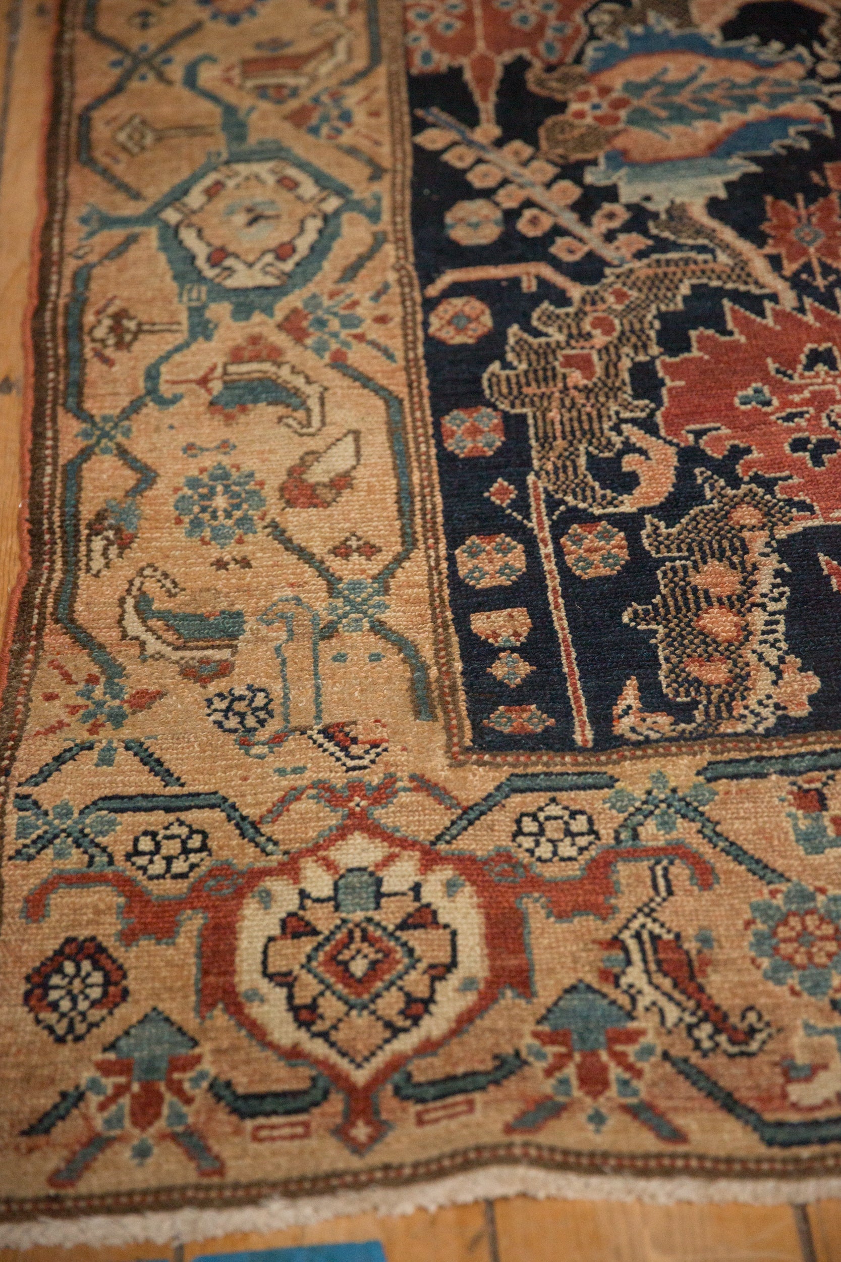 4x10 Antique Fine Malayer Rug Runner by Old New House® - product image 5 for Resin Society