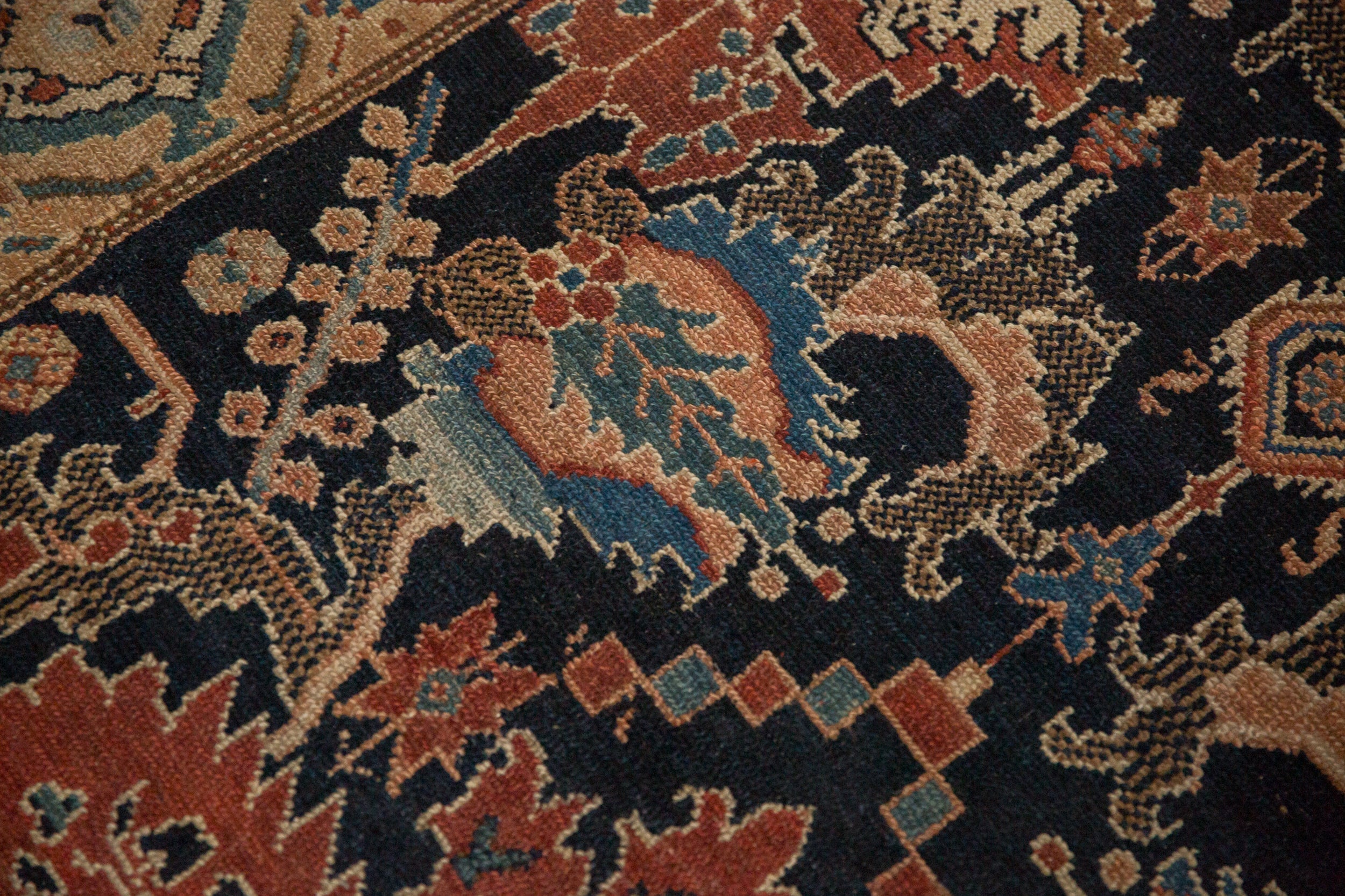 4x10 Antique Fine Malayer Rug Runner by Old New House® - product image 14 for Resin Society