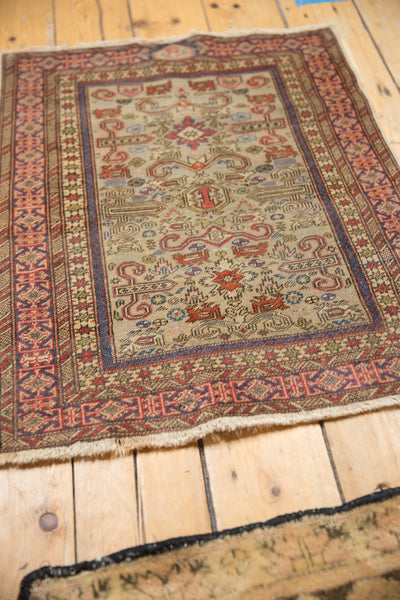 2x2.5 Vintage Shirvan Square Rug Mat