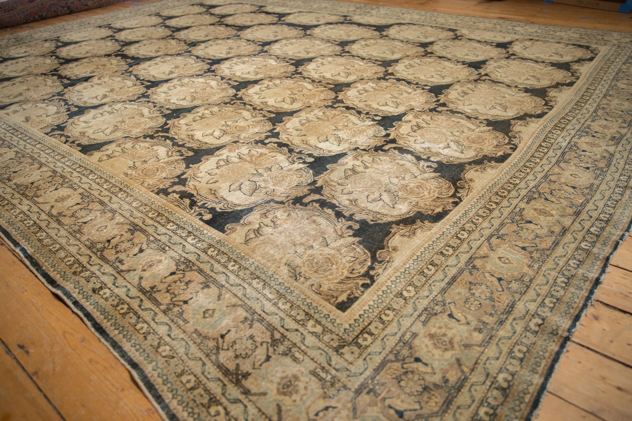 RESERVED 10x13 Antique Distressed Tabriz Carpet