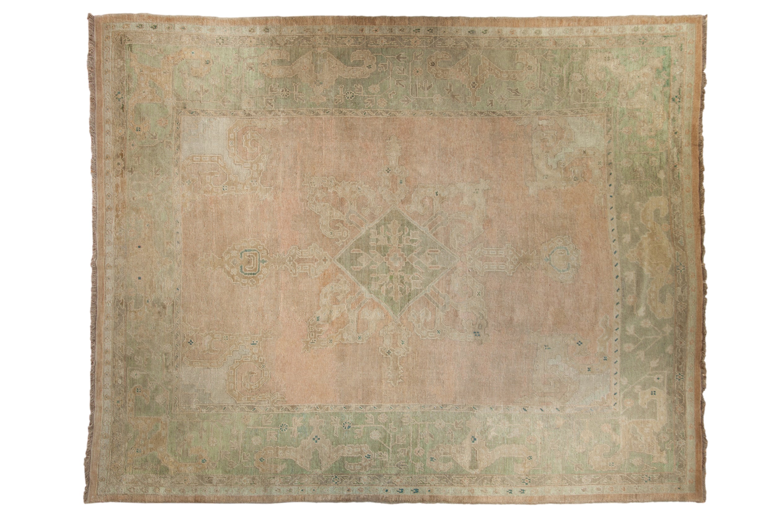 9x11.5 Vintage Distressed Oushak Carpet by Old New House® - main product image for Resin Society