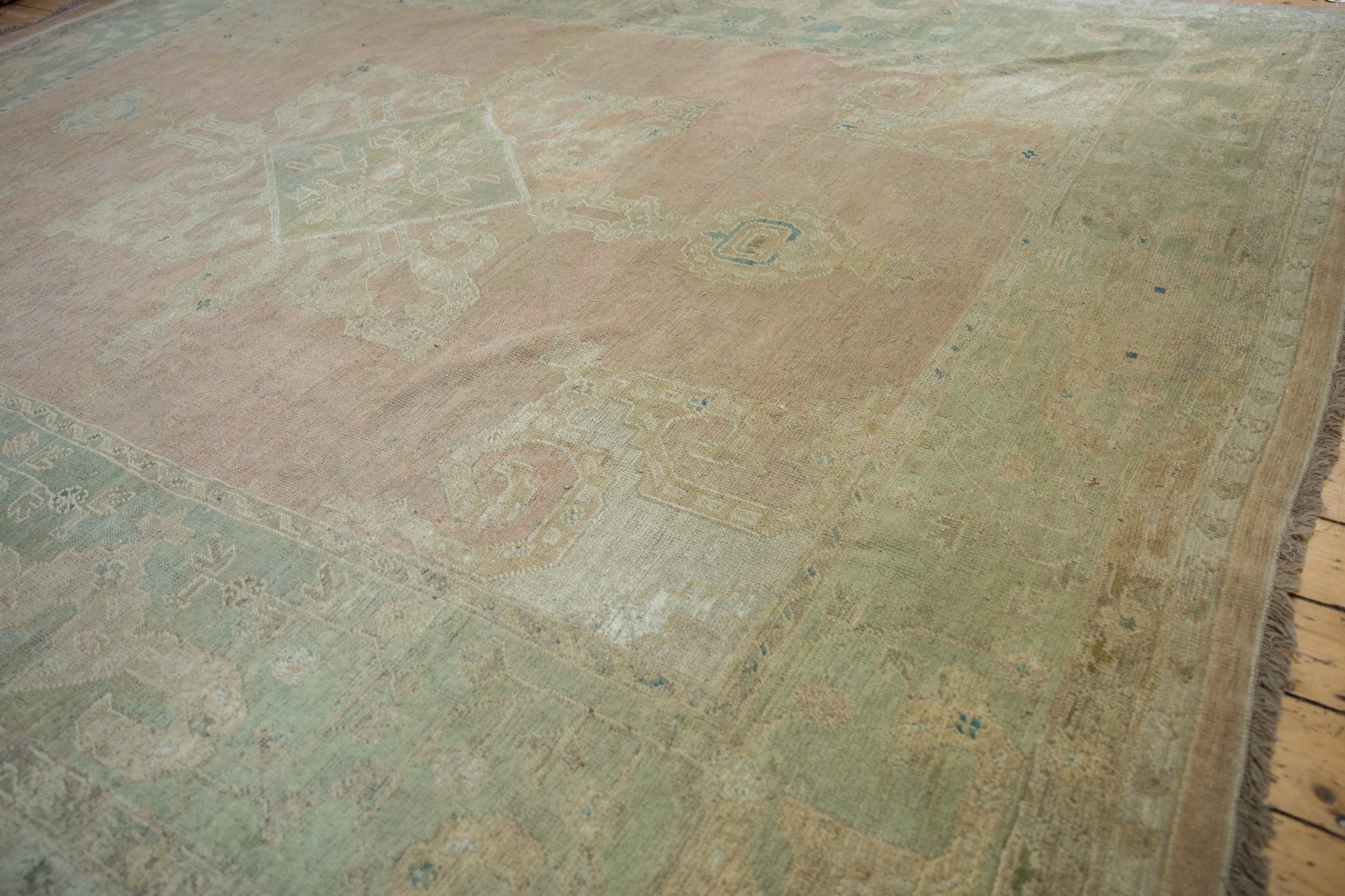 9x11.5 Vintage Distressed Oushak Carpet by Old New House® - product image 6 for Resin Society