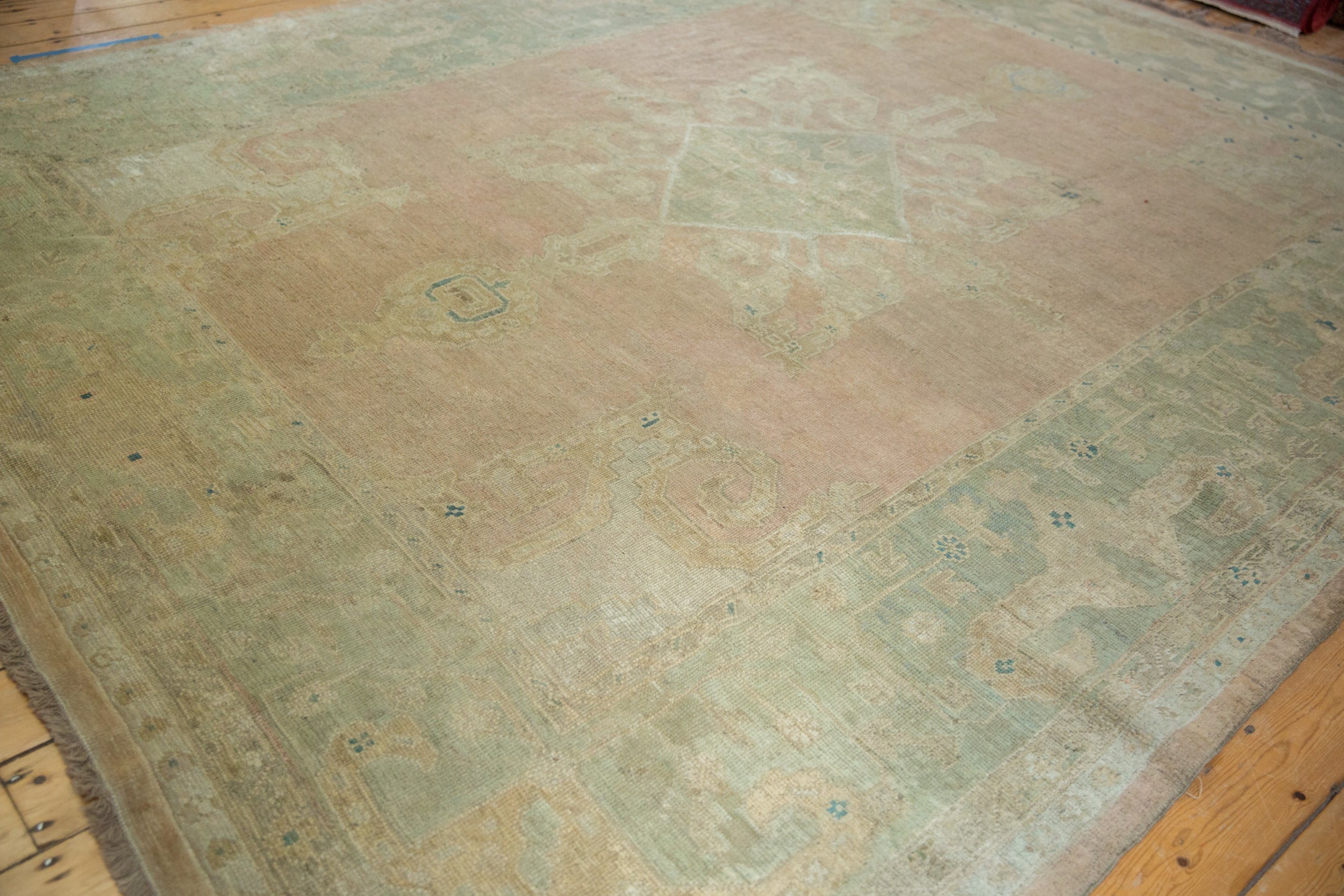 9x11.5 Vintage Distressed Oushak Carpet by Old New House® - product image 7 for Resin Society