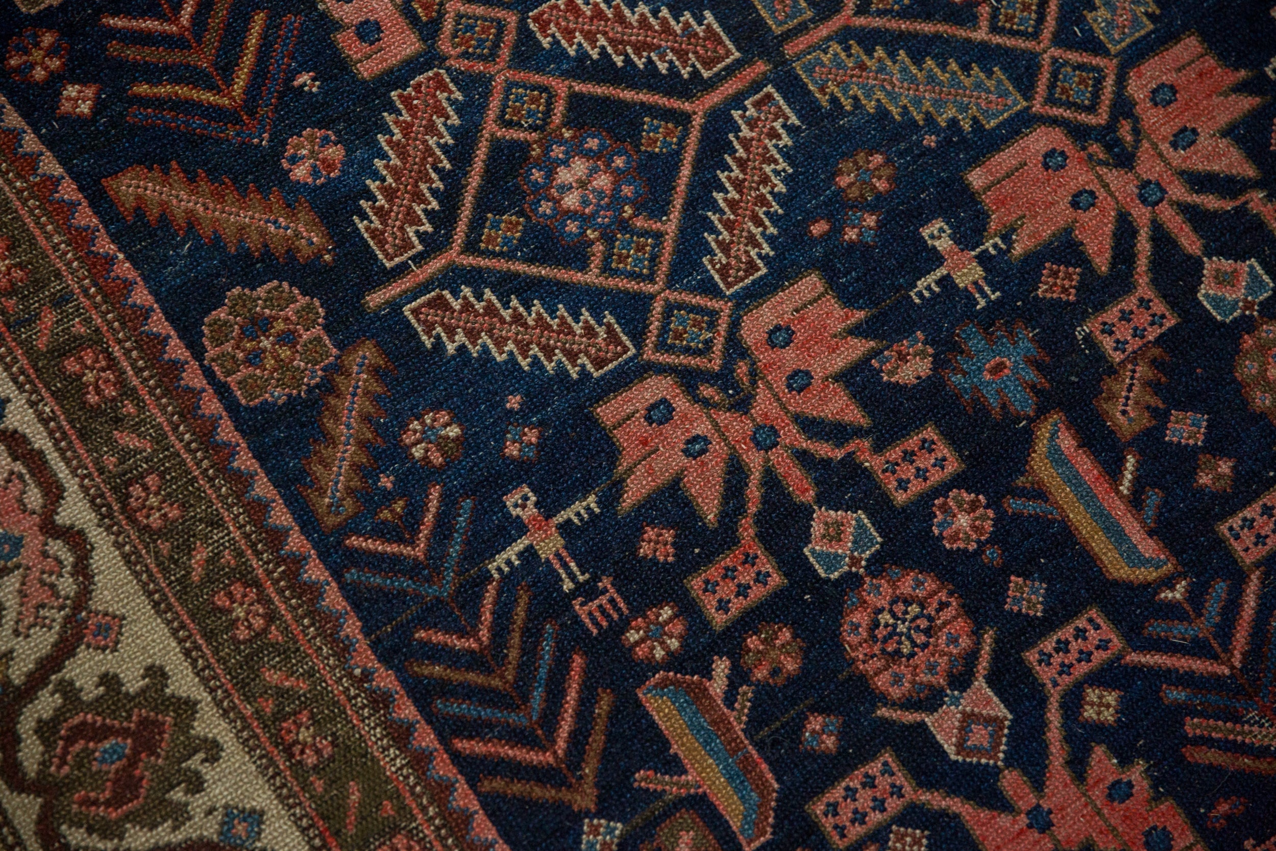 5x6 Antique Malayer Square Rug by Old New House® - product image 7 for Resin Society