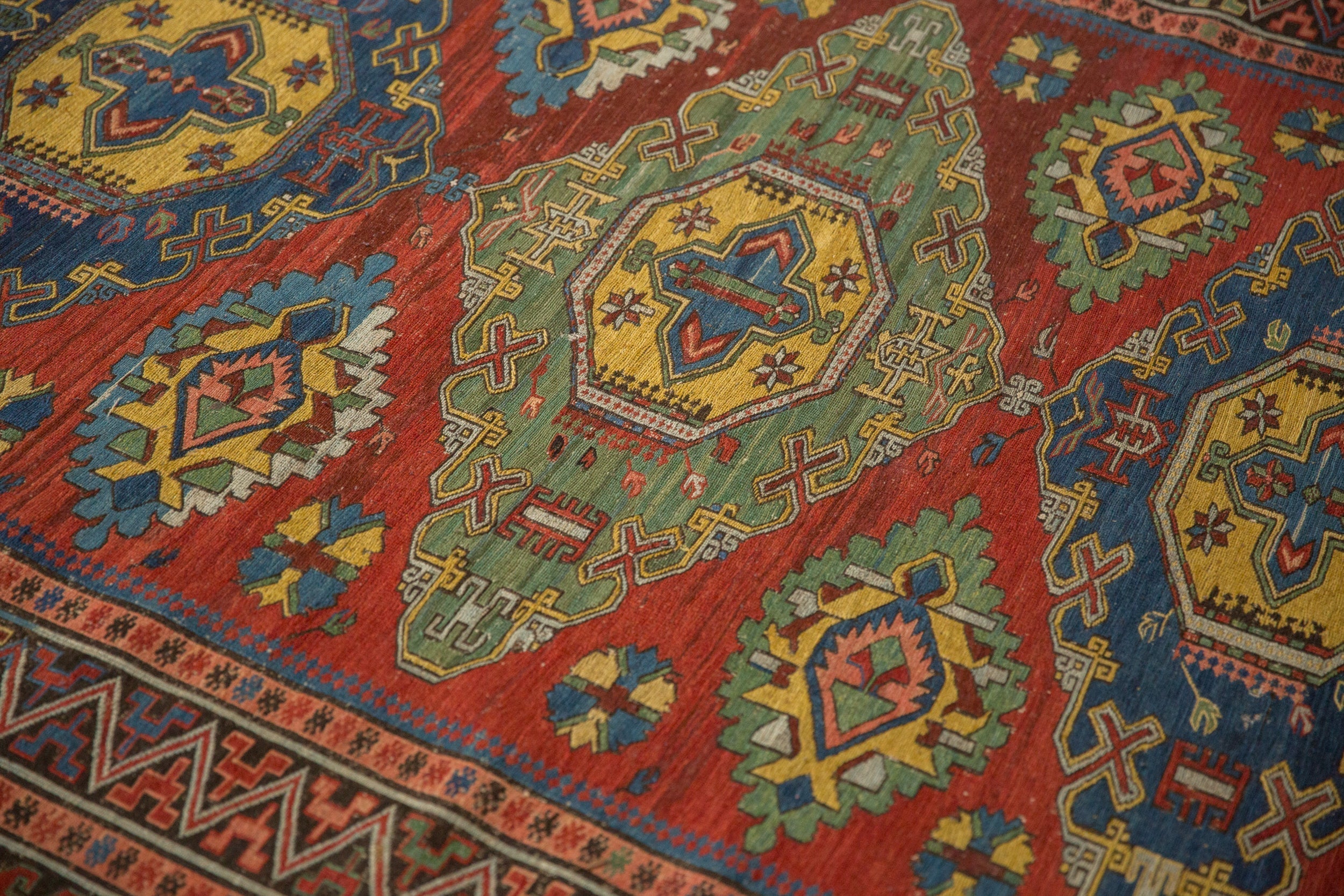 4.5x6.5 Antique Caucasian Soumac Rug by Old New House® - product image 7 for Resin Society