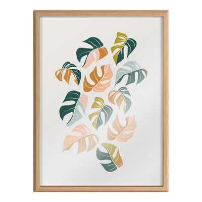 Blake Tropical Leaves 02 Framed Printed Glass by Alicia Schultz by kateandlaurel - product image 2 for Resin Society