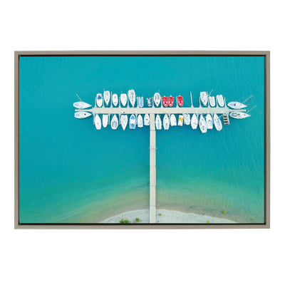 Sylvie Gorges du Verdon 2 Framed Canvas by Rachel Bolgov by kateandlaurel - main product image for Resin Society