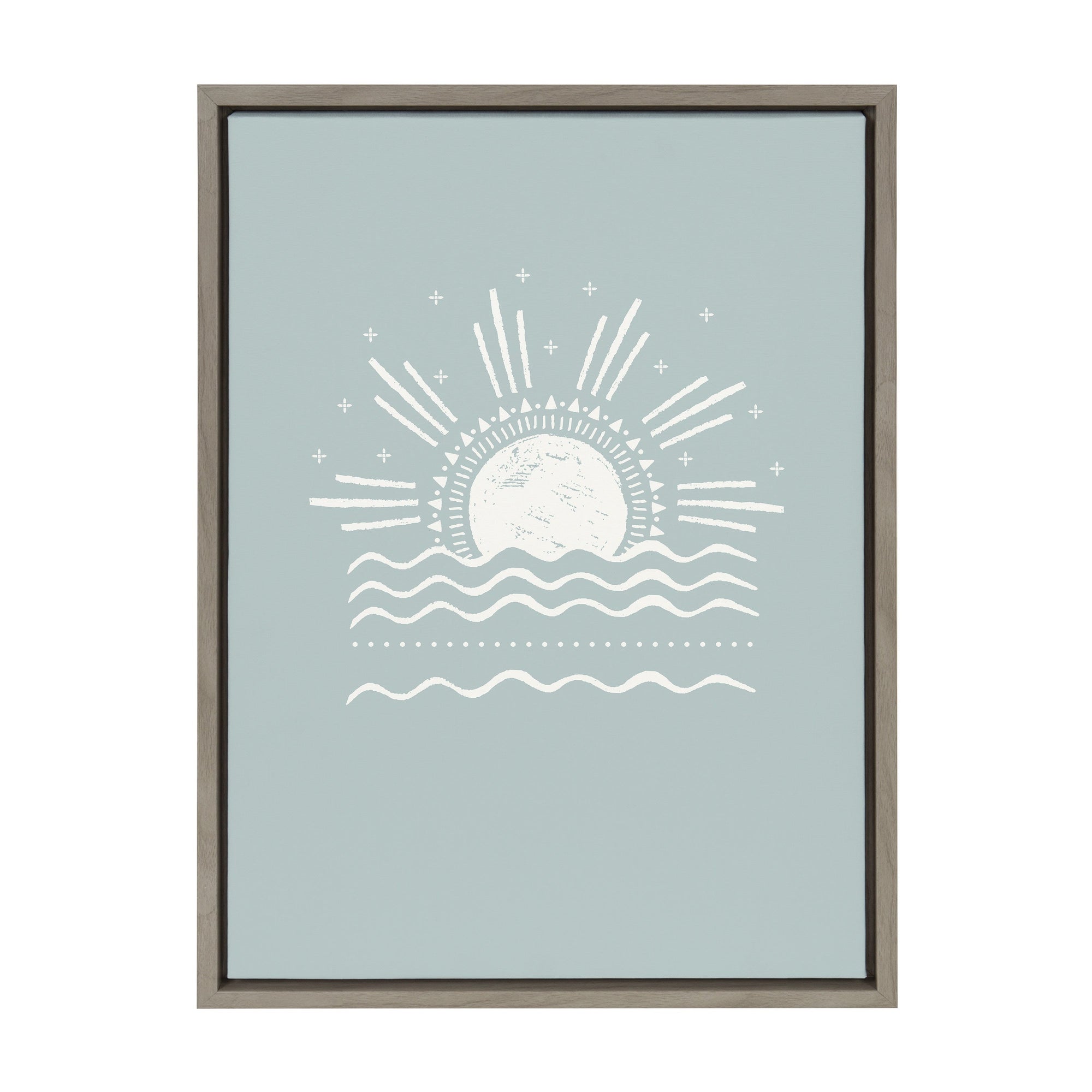 Sylvie Sun Beach Tropical Surf Framed Canvas by The Creative Bunch by kateandlaurel - product image 10 for Resin Society