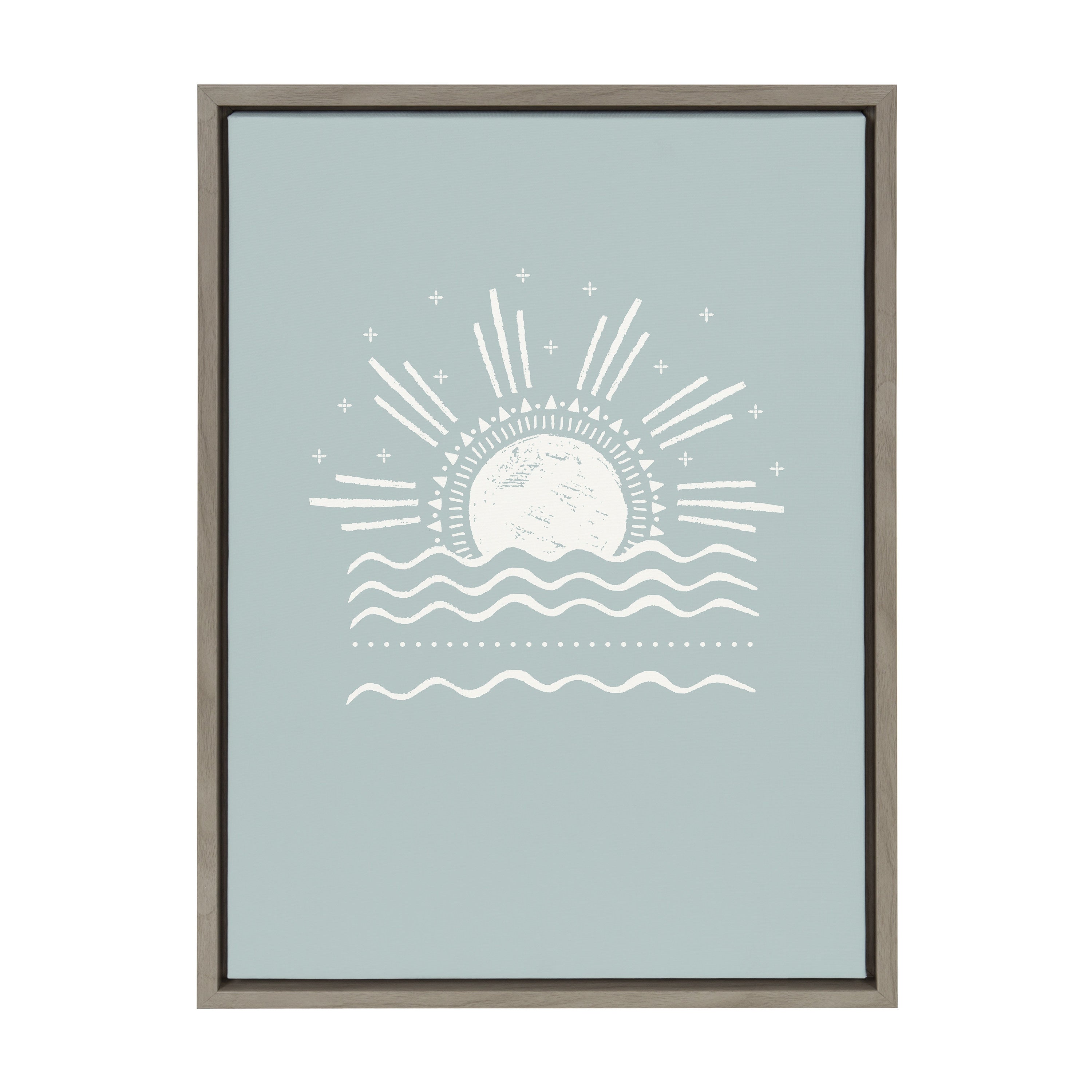 Sylvie Sun Beach Tropical Surf Framed Canvas by The Creative Bunch by kateandlaurel - product image 10 for Resin Society