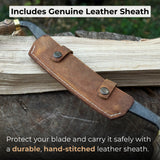Curved Draw Knife with 14.5 cm cutting edge and ash wood handle by Sharky Forged Steel Tools