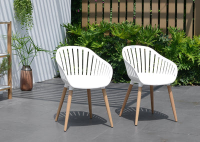 Nassau Chairs Resin and Wood - 4 Piece by LifestyleGarden US - main product image for Resin Society