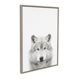 Sylvie Wolf Framed Canvas by Simon Te Tai