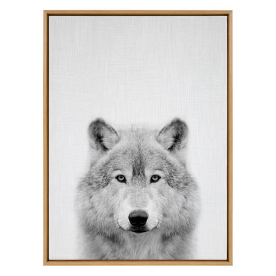Sylvie Wolf Framed Canvas by Simon Te Tai by kateandlaurel - product image 8 for Resin Society