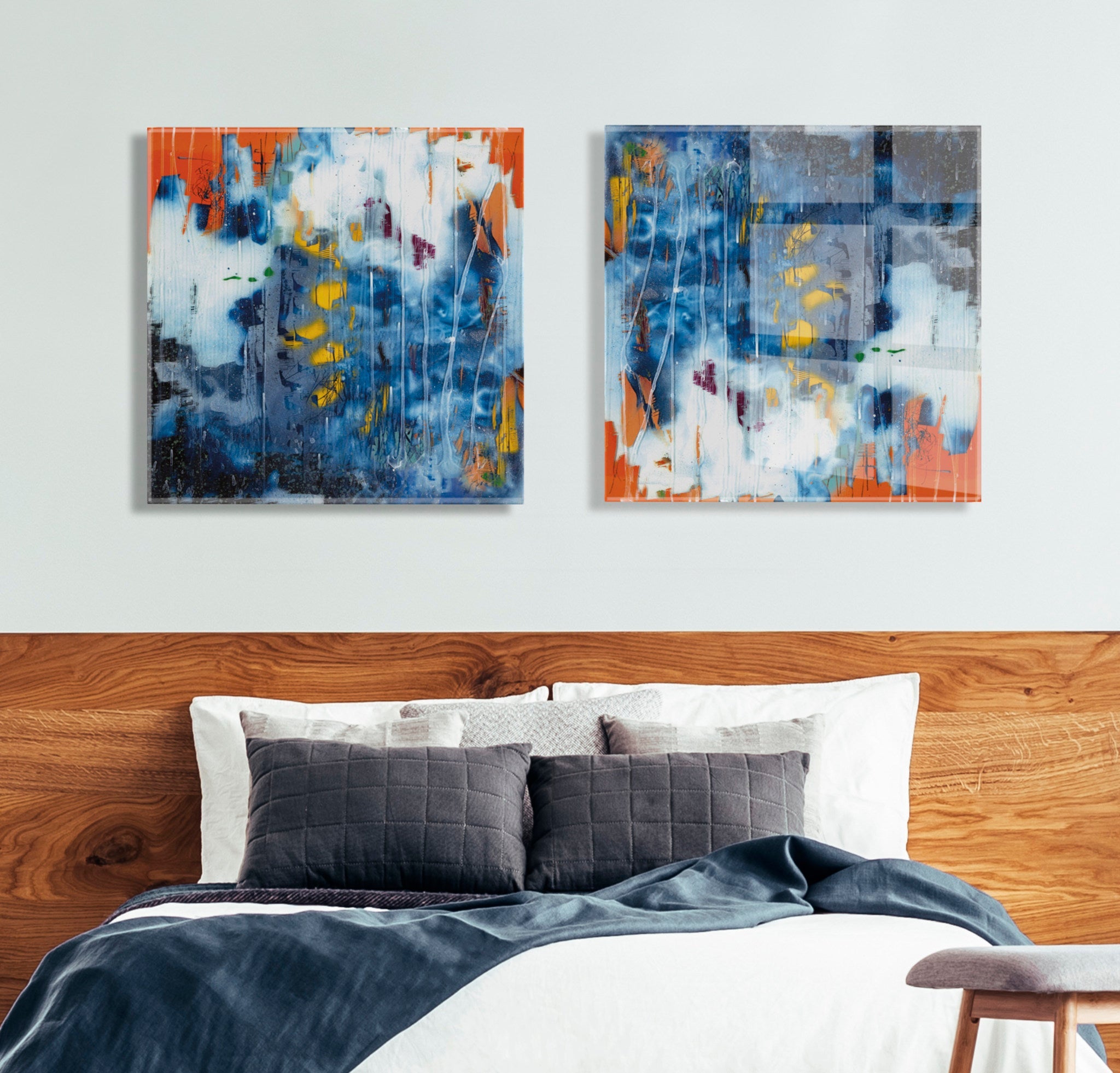 Summer Sky Floating Acrylic Art by kateandlaurel - product image 7 for Resin Society