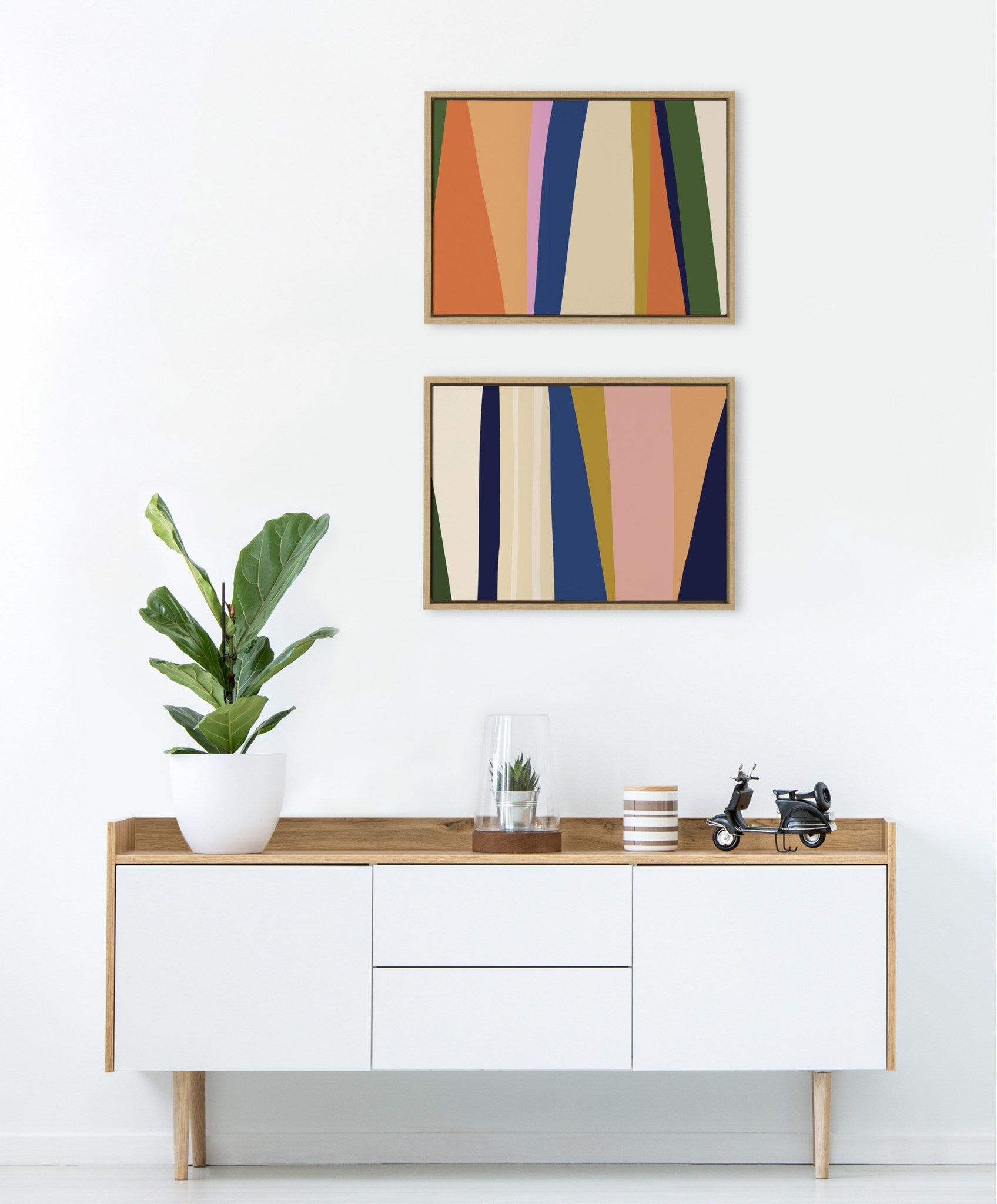 Sylvie Boho Max 1 and 2 Framed Canvas by kateandlaurel - product image 6 for Resin Society