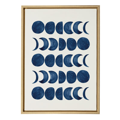 Sylvie Moon Phases Framed Canvas by kateandlaurel - product image 16 for Resin Society