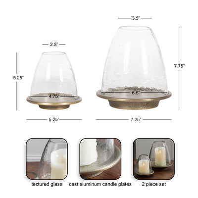 Campana Cloche Candle Holder Set
