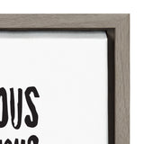 Sylvie Eat Delicious Food Framed Canvas by kateandlaurel - product image 3 for Resin Society
